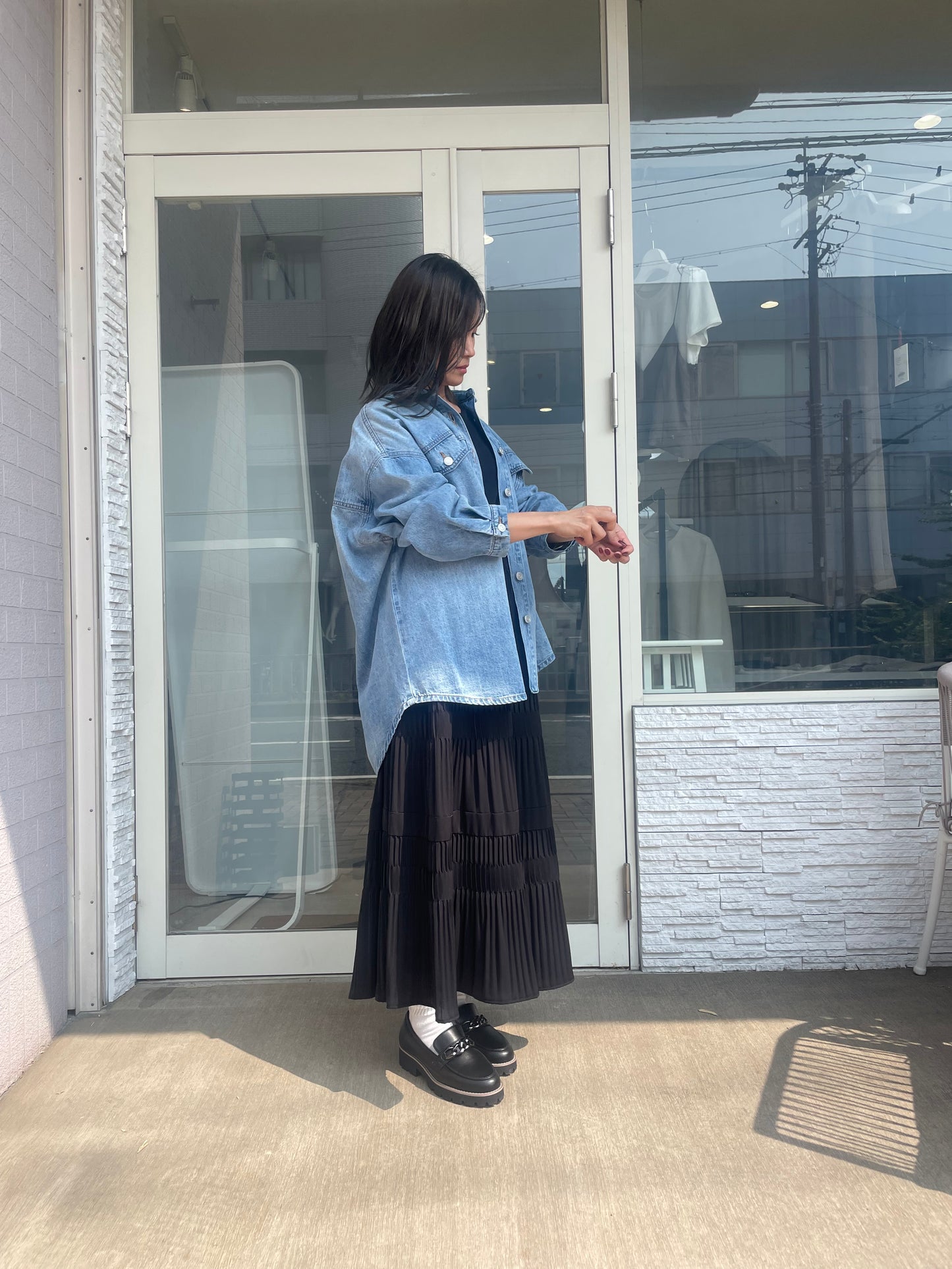 ティアードプリーツスカート