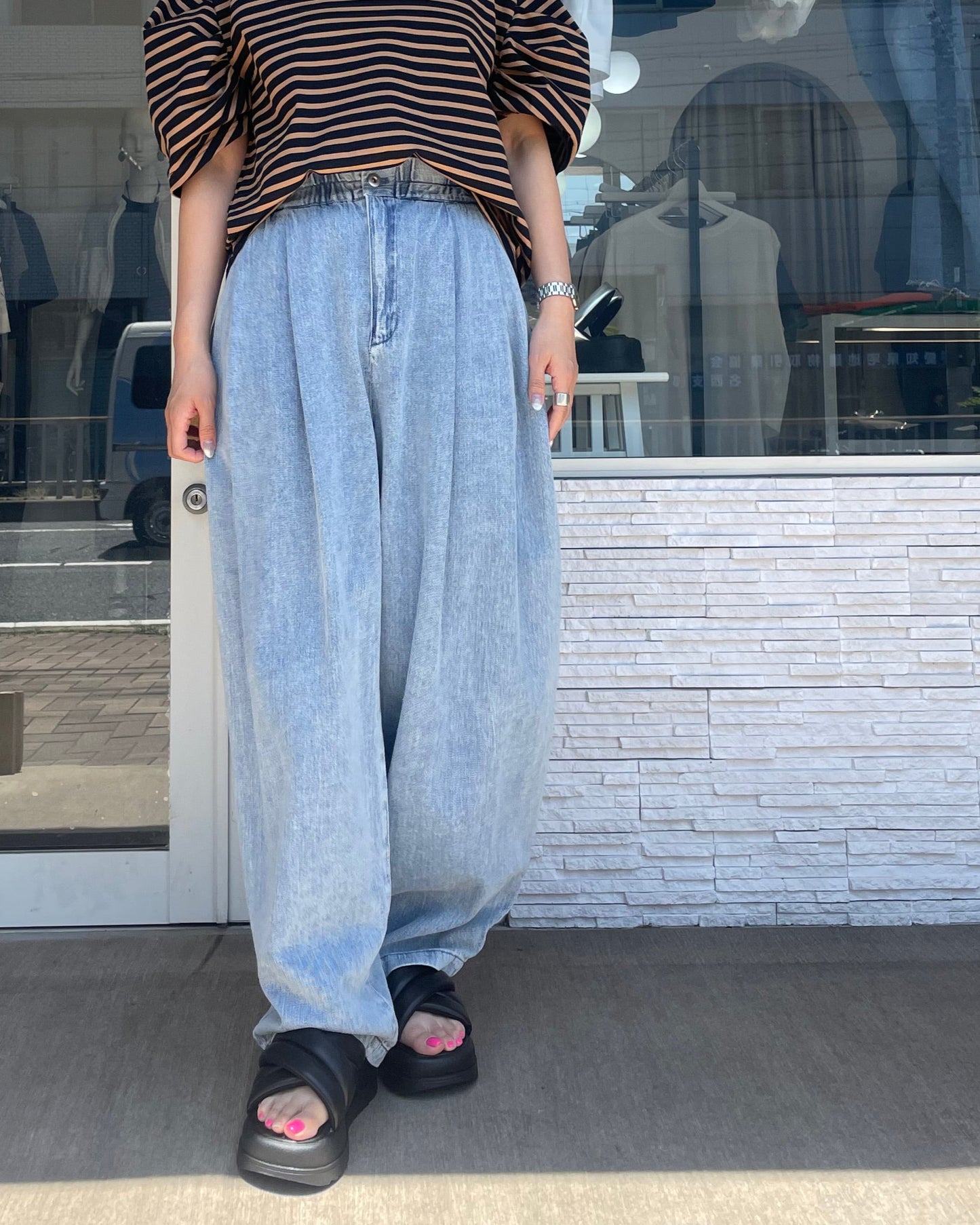 【再入荷】リラクシータックデニム