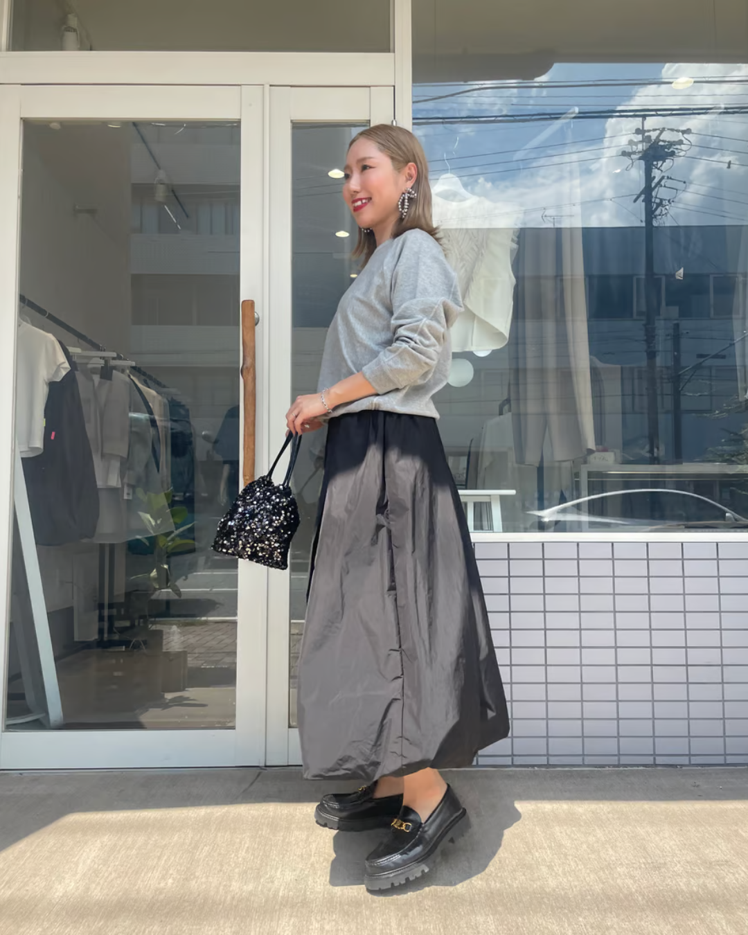タフタバルーンスカート