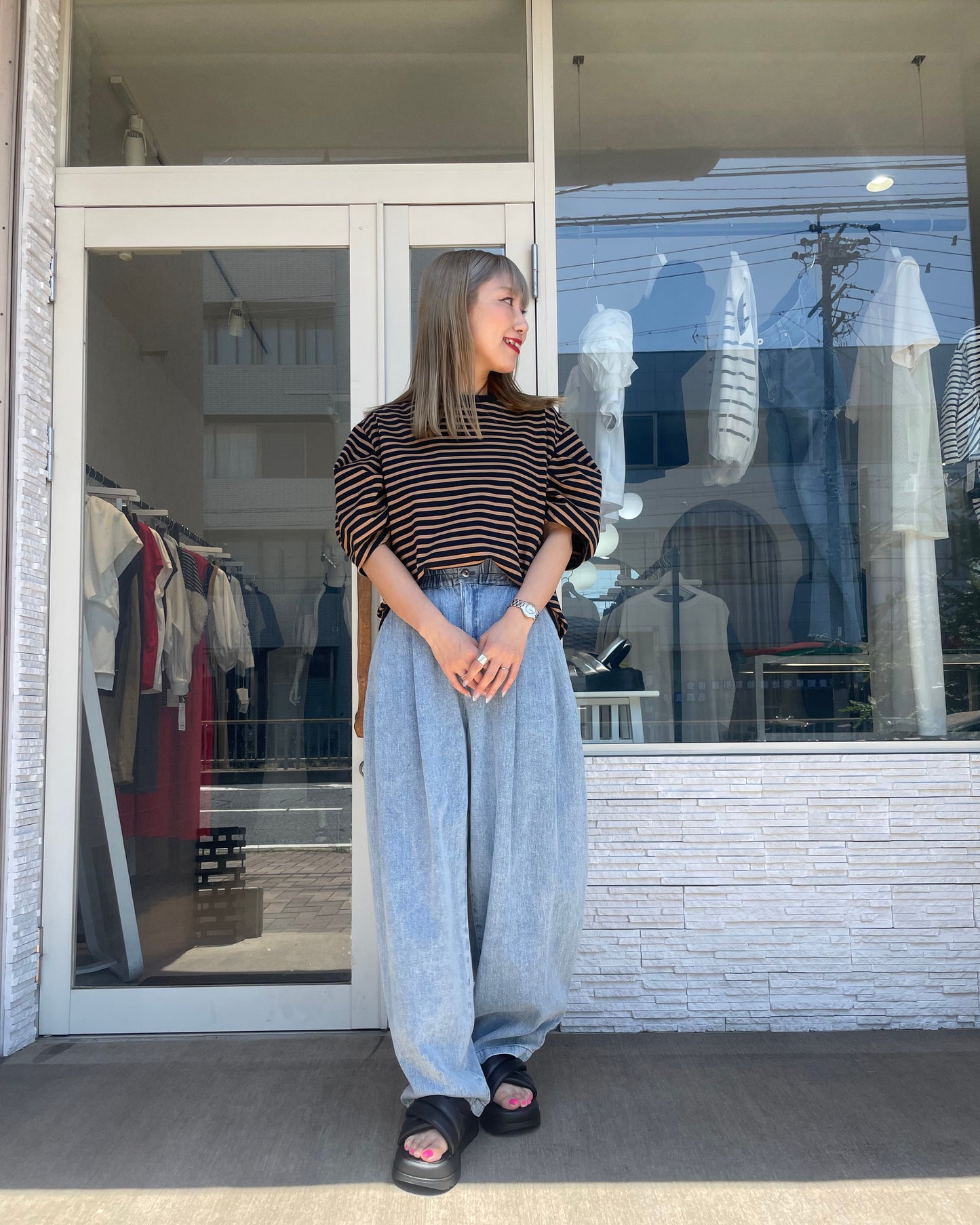 【再入荷】リラクシータックデニム