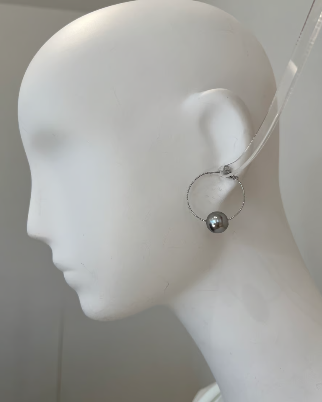 パールフープピアス