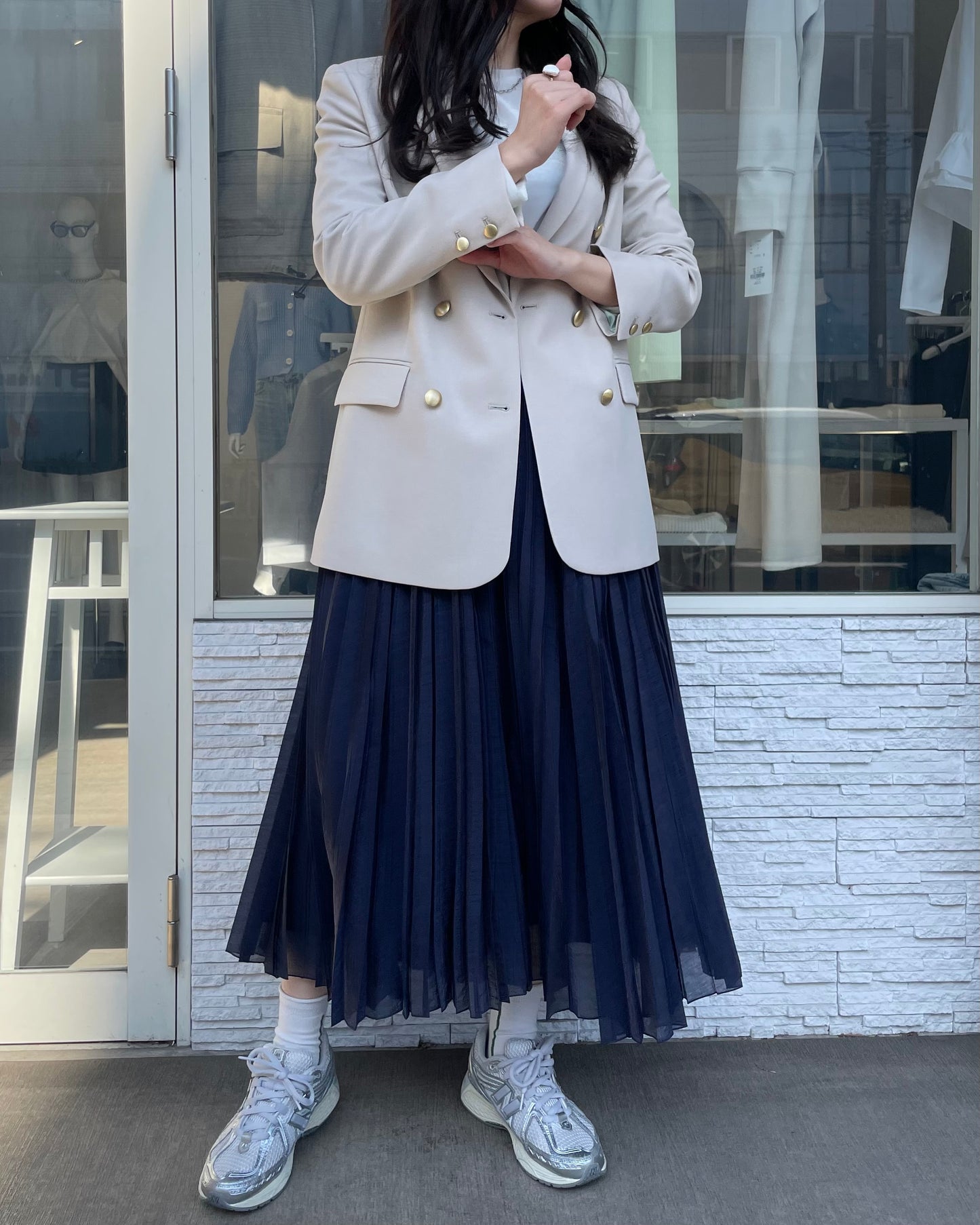 ランダムプリーツスカート