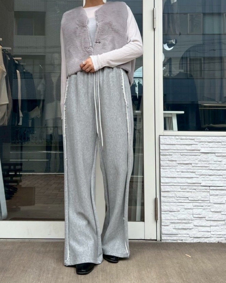カットオフラインスウェットパンツ