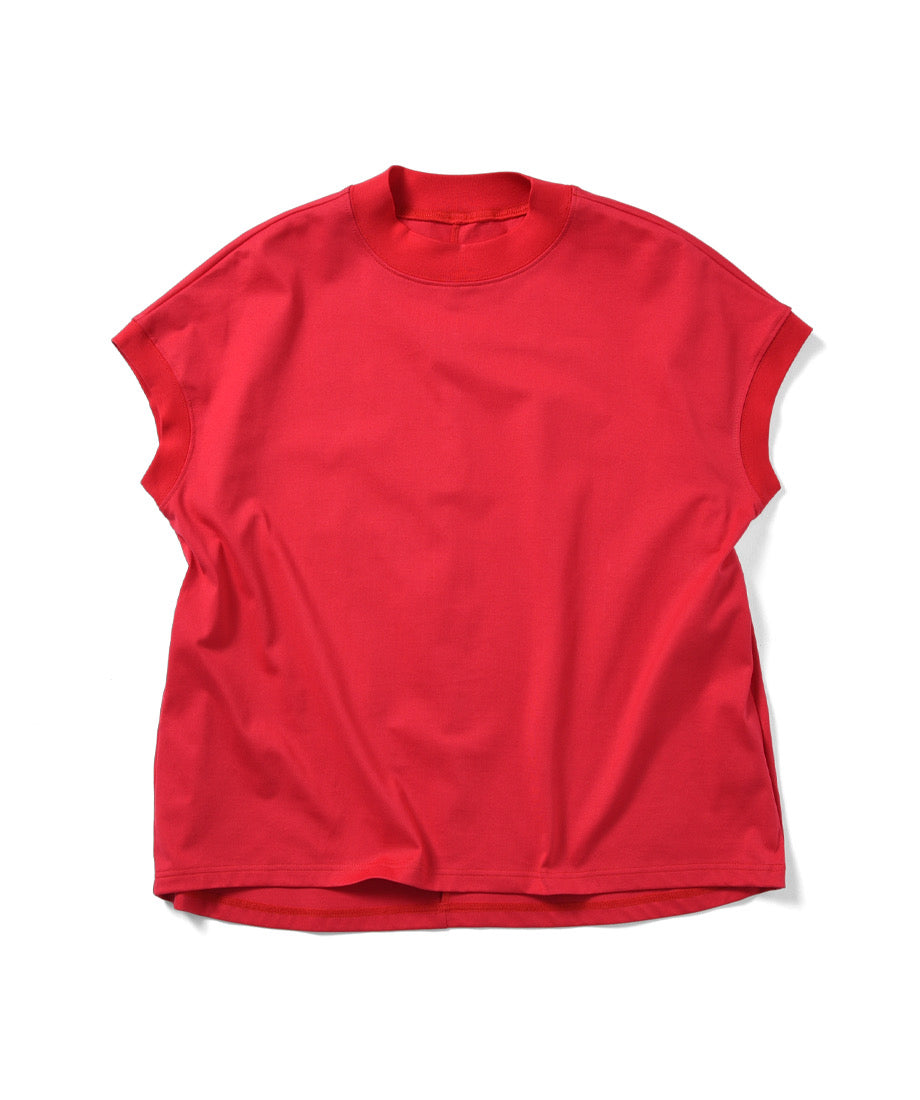 モックネックTシャツ