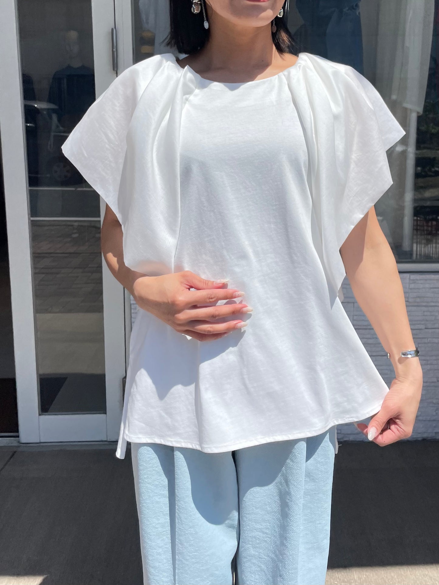 ドッキングフリルTシャツ