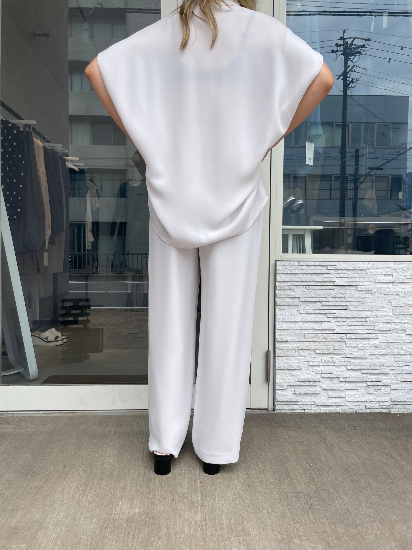 ジョーゼットワイドパンツ