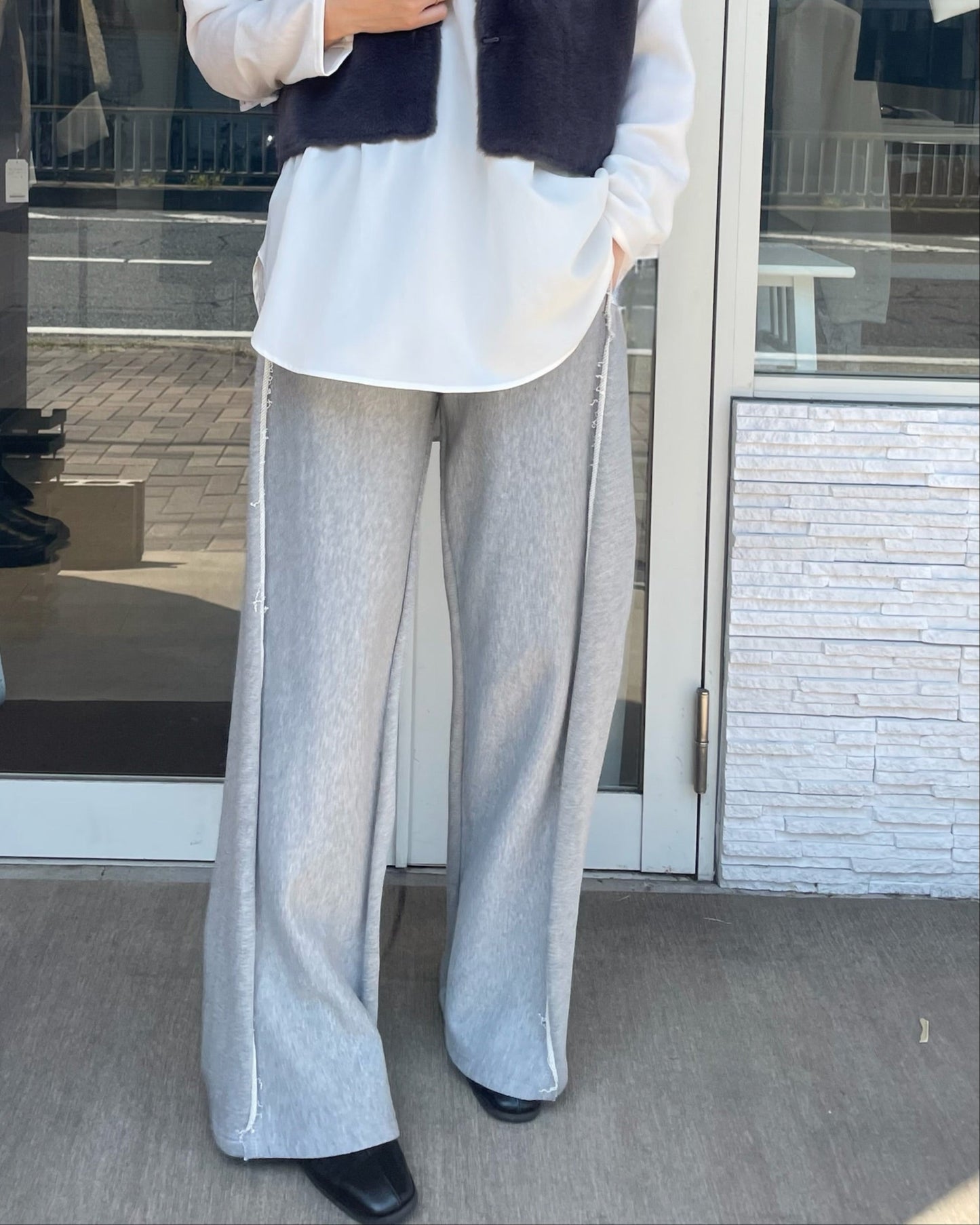 カットオフラインスウェットパンツ