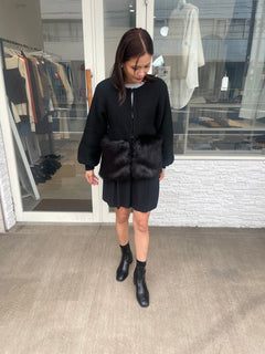 ボリュームファーカーディガン