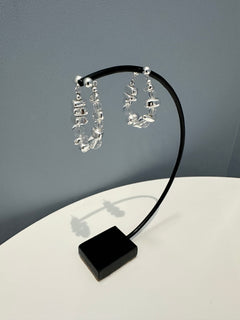 ストーンモチーフビーズピアス