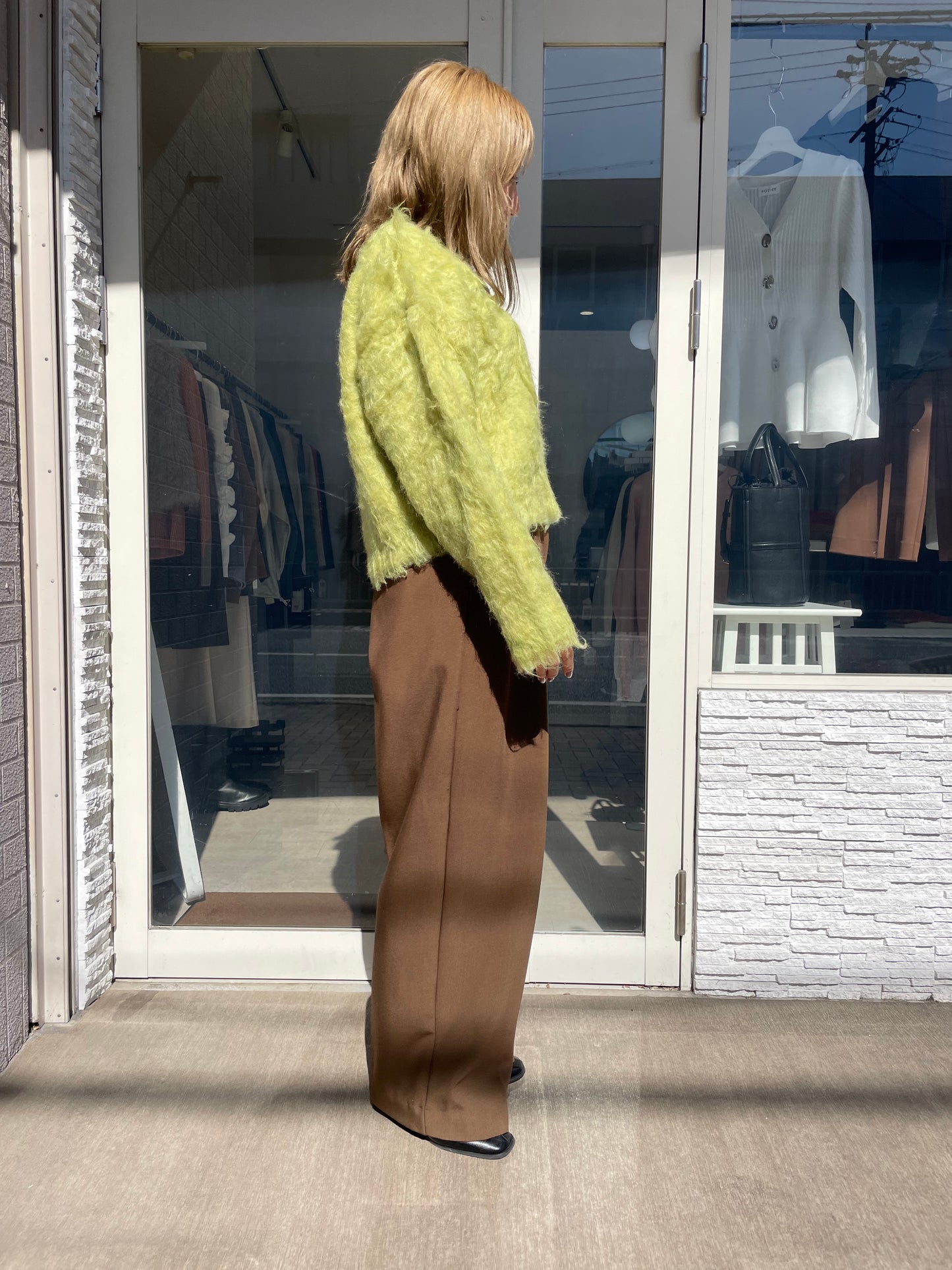 シャギーニットプルオーバー