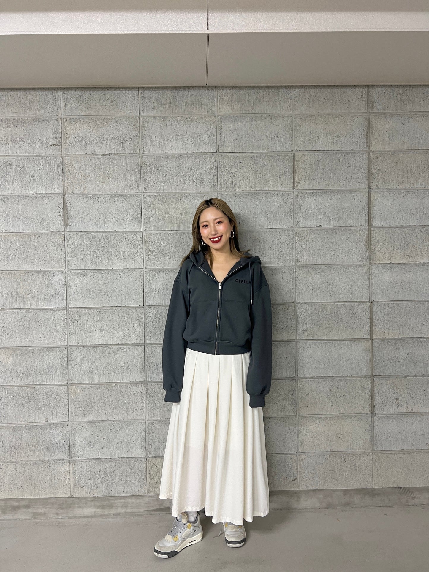 logo sweat zip hoodie