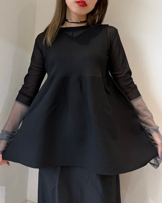 ニットバルーンプルオーバー