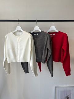 クロップドカーディガン