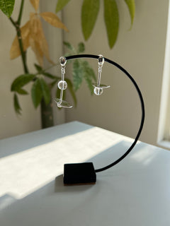 アシンメトリーメタルピアス