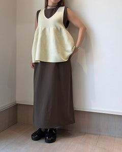 ストレッチシフォンワンピース