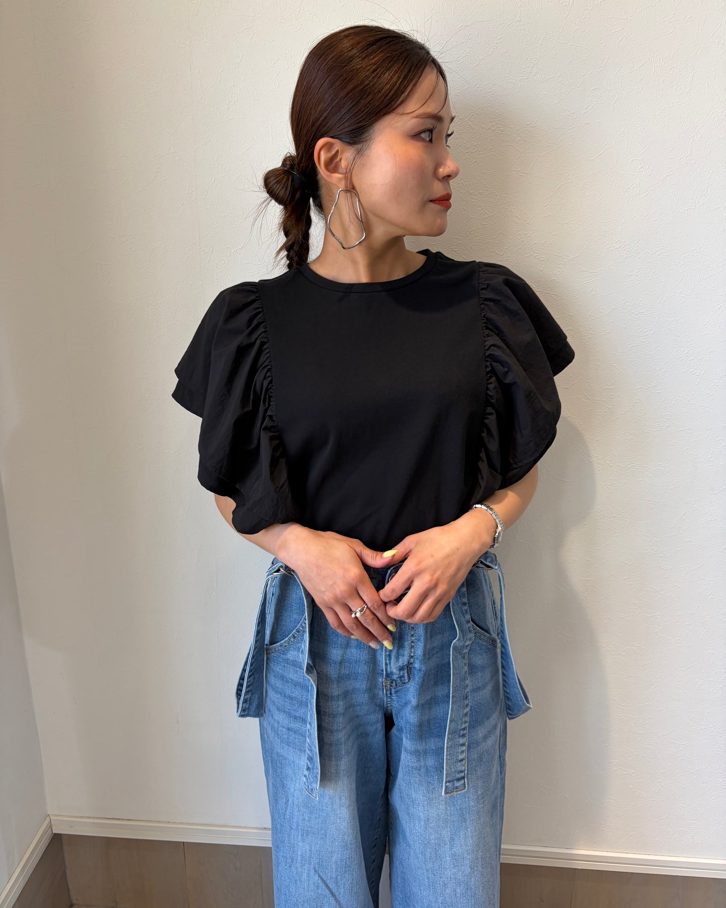 ドッキングフリルTシャツ