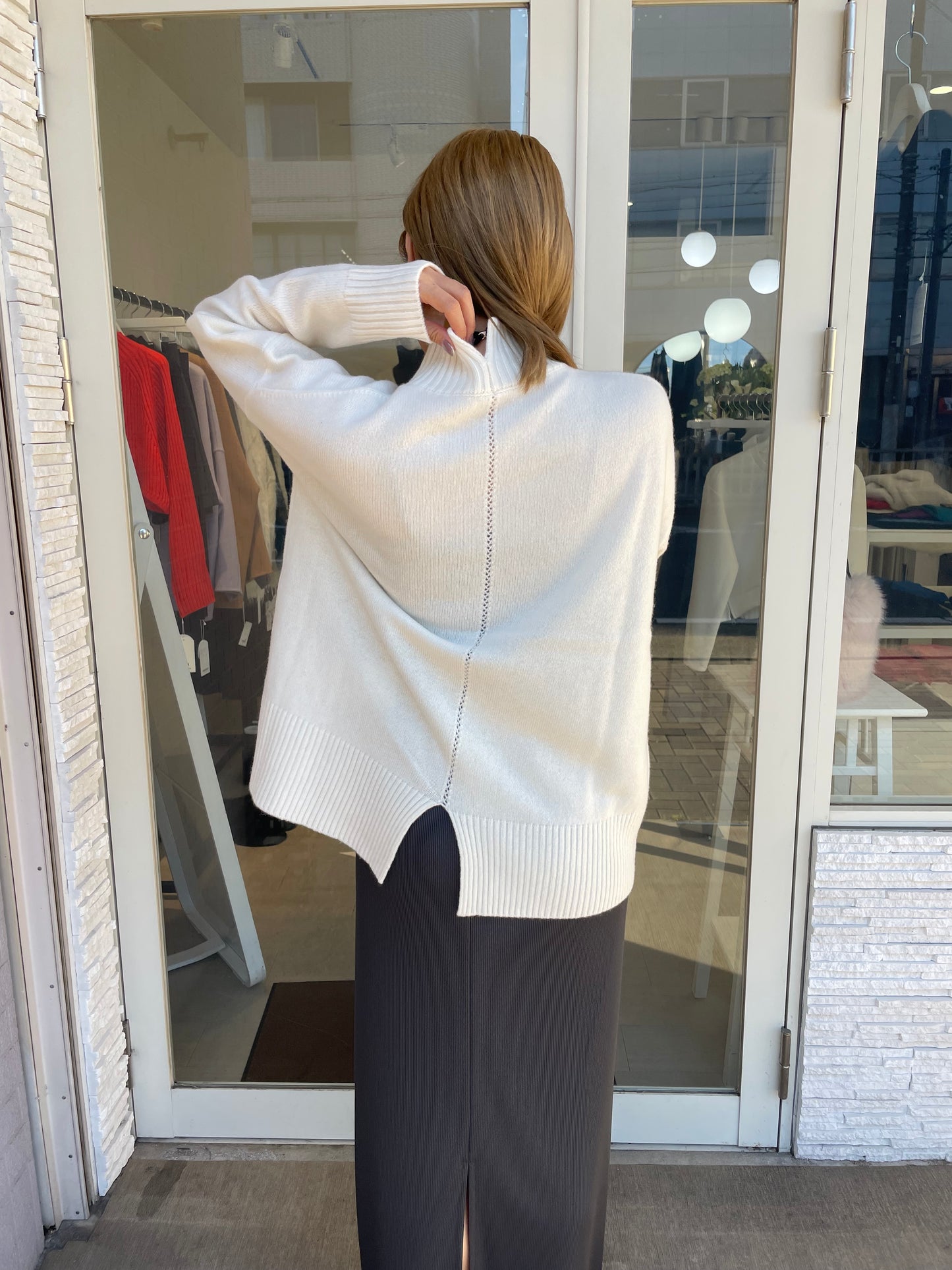 【新色追加！】ウール100%オフタートルニット