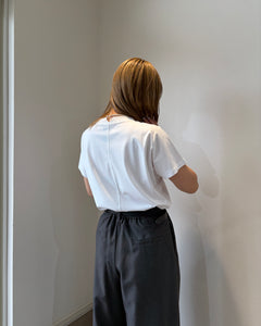 シルケットバックスリットTシャツ