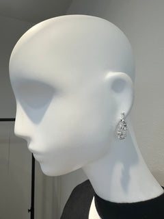 ストーンモチーフビーズピアス