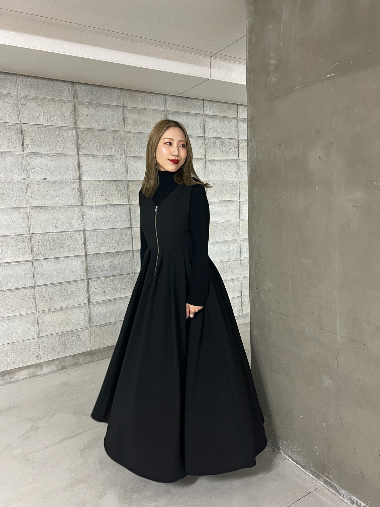 MADE IN JAPAN  front zip dress