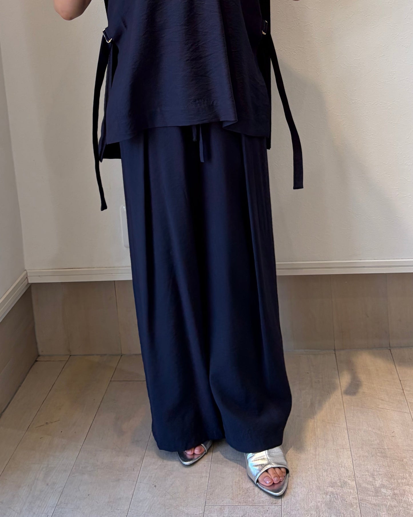リボンベルトパンツ