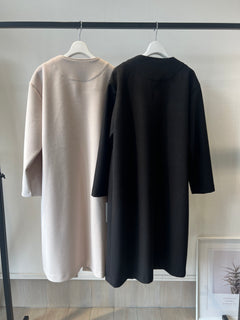 ウールライクロングカーディガン