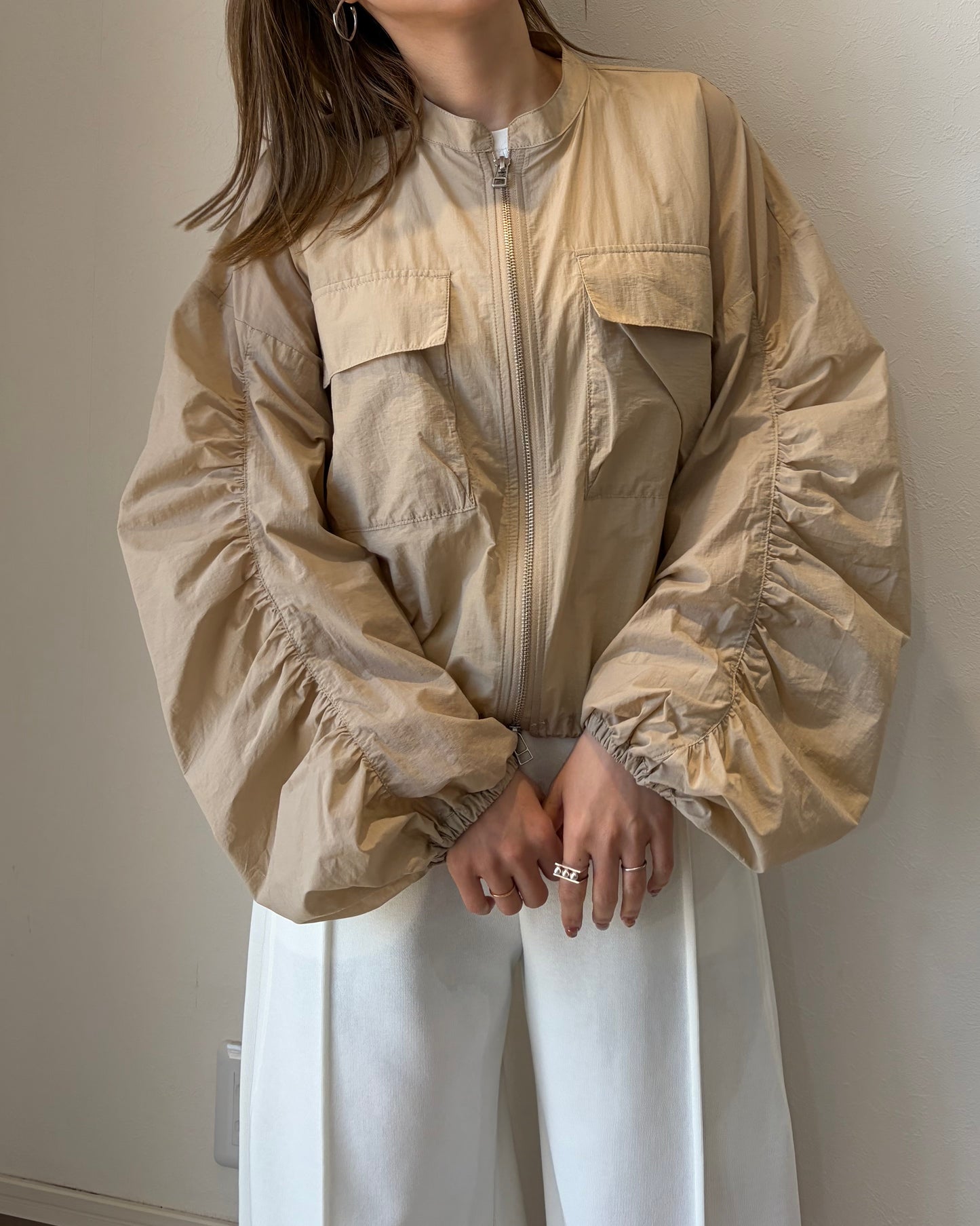 ギャザーブルゾン