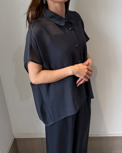 メッシュシアーシャツ