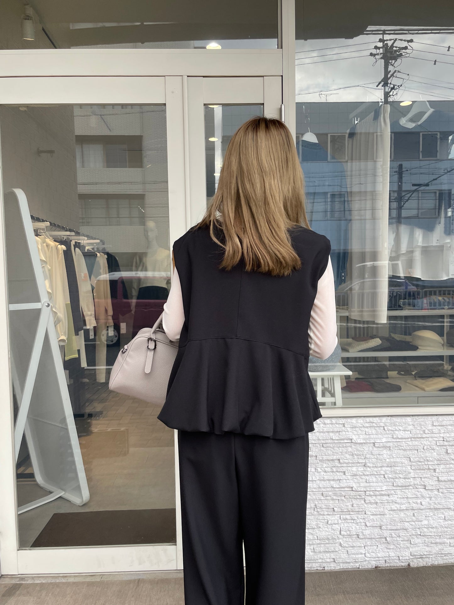 バルーントップス＆ワイドパンツセット