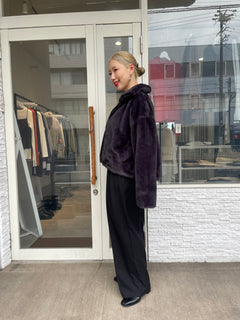 フェイクミンクファーブルゾン