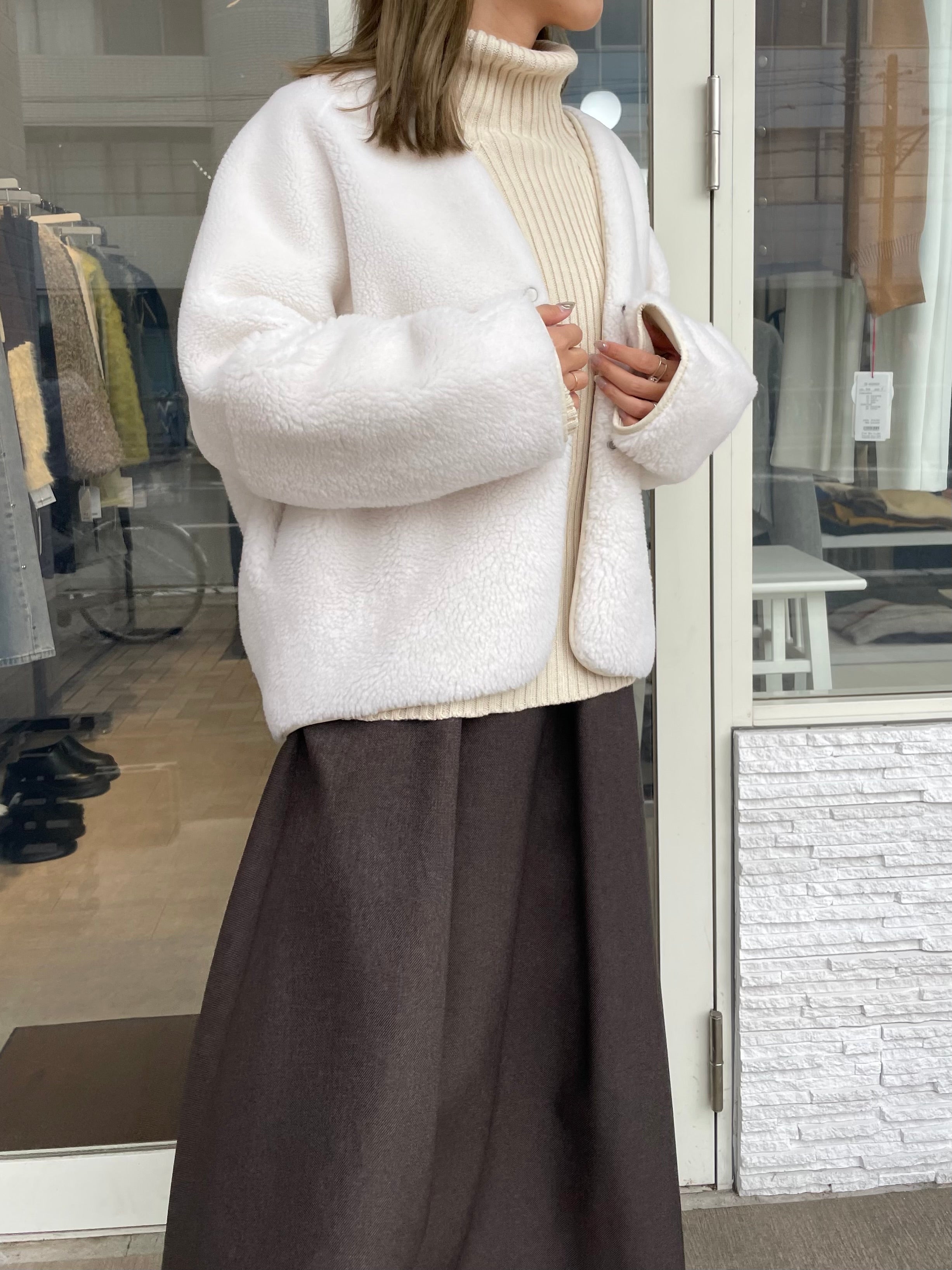 SETiA リバーシブル　エコムートン　ジャケット　ボアコート　2way セチア リバーシブルエコムートンジャケット – SETiA online