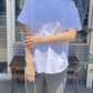 ハーフスリーブバックスリットTシャツ