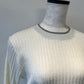フリルクルーネックニット