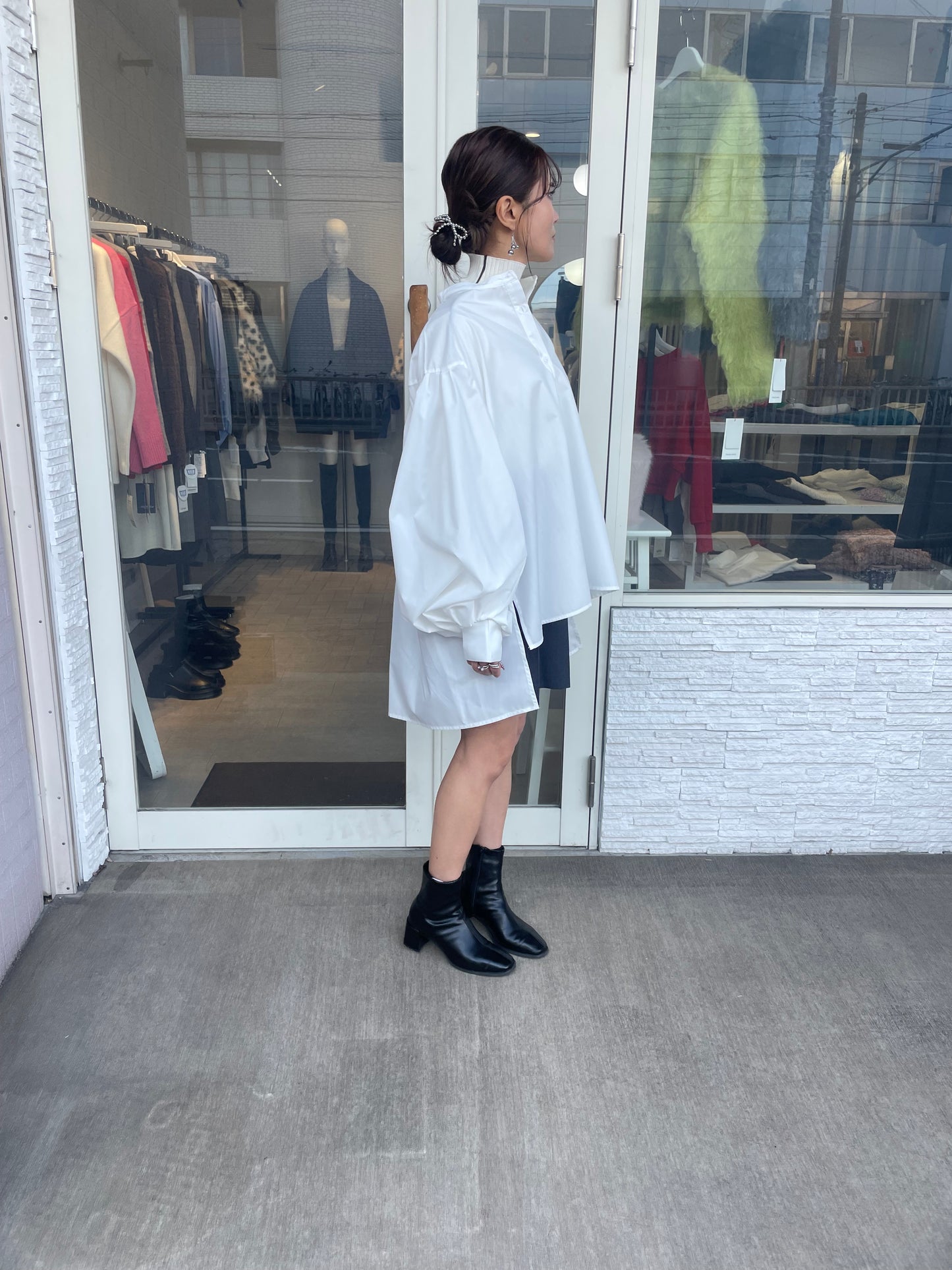 ボリュームスリーブブラウス