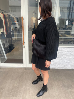 ボリュームファーカーディガン