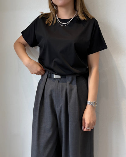 シルケットバックスリットTシャツ