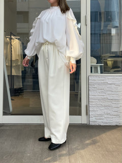 プリーツスリーブブラウス