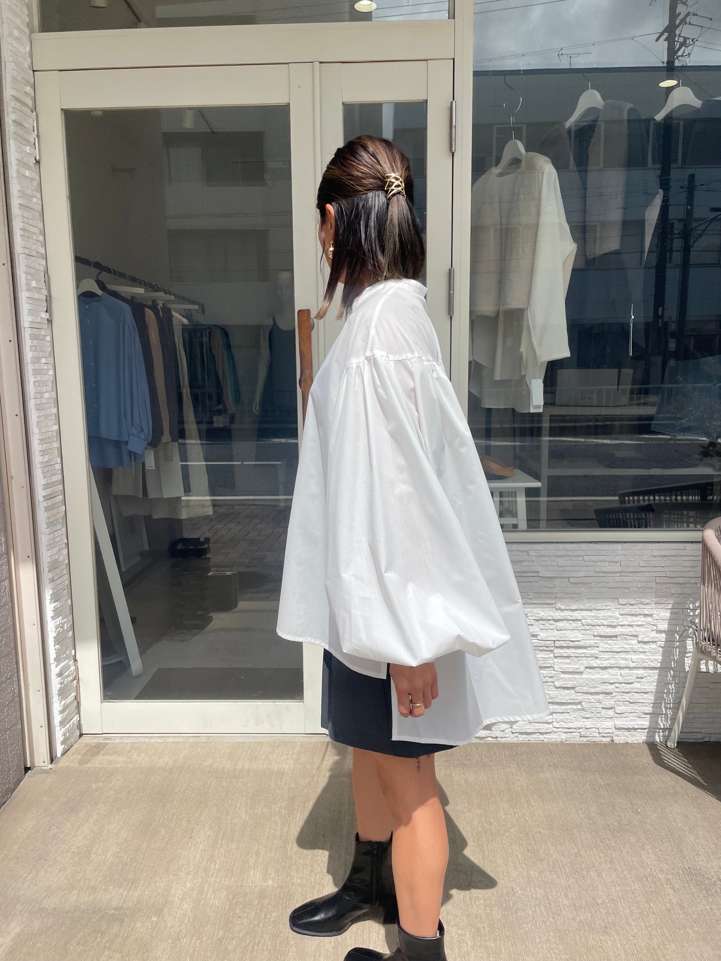 ボリュームスリーブブラウス