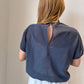シャーリングブラウス