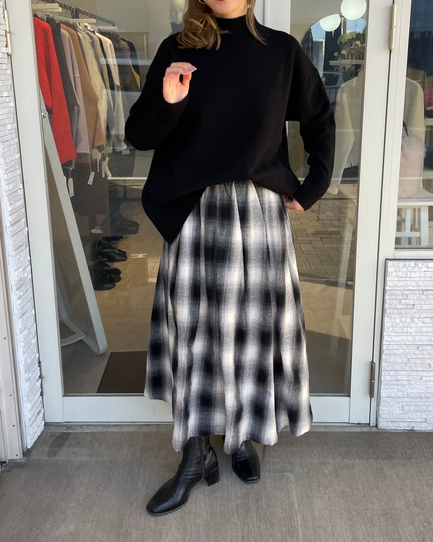 【新色追加！】ウール100%オフタートルニット