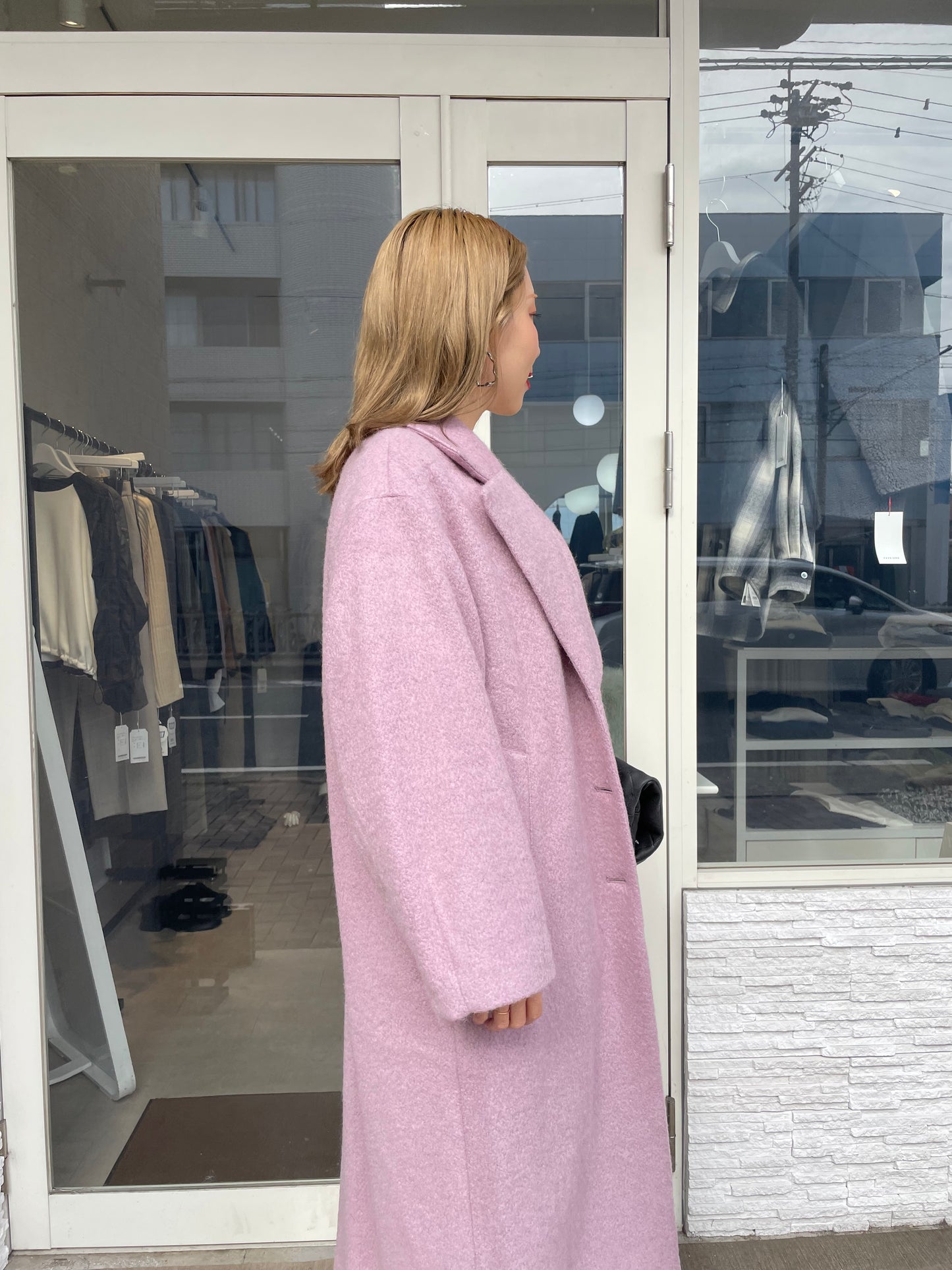 シャギーロングコート