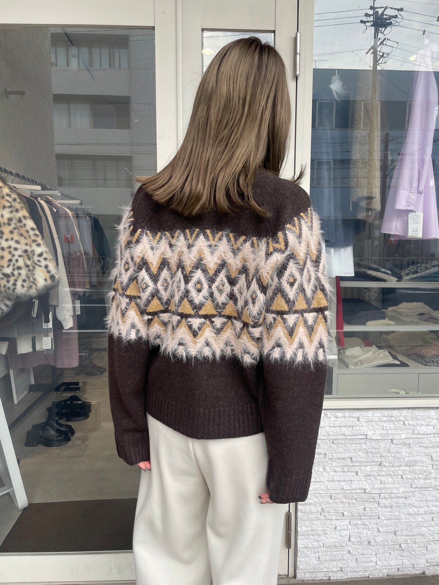 ノルディックニットブルゾン