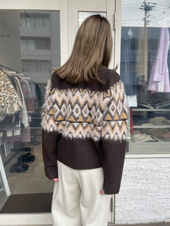 ノルディックニットブルゾン