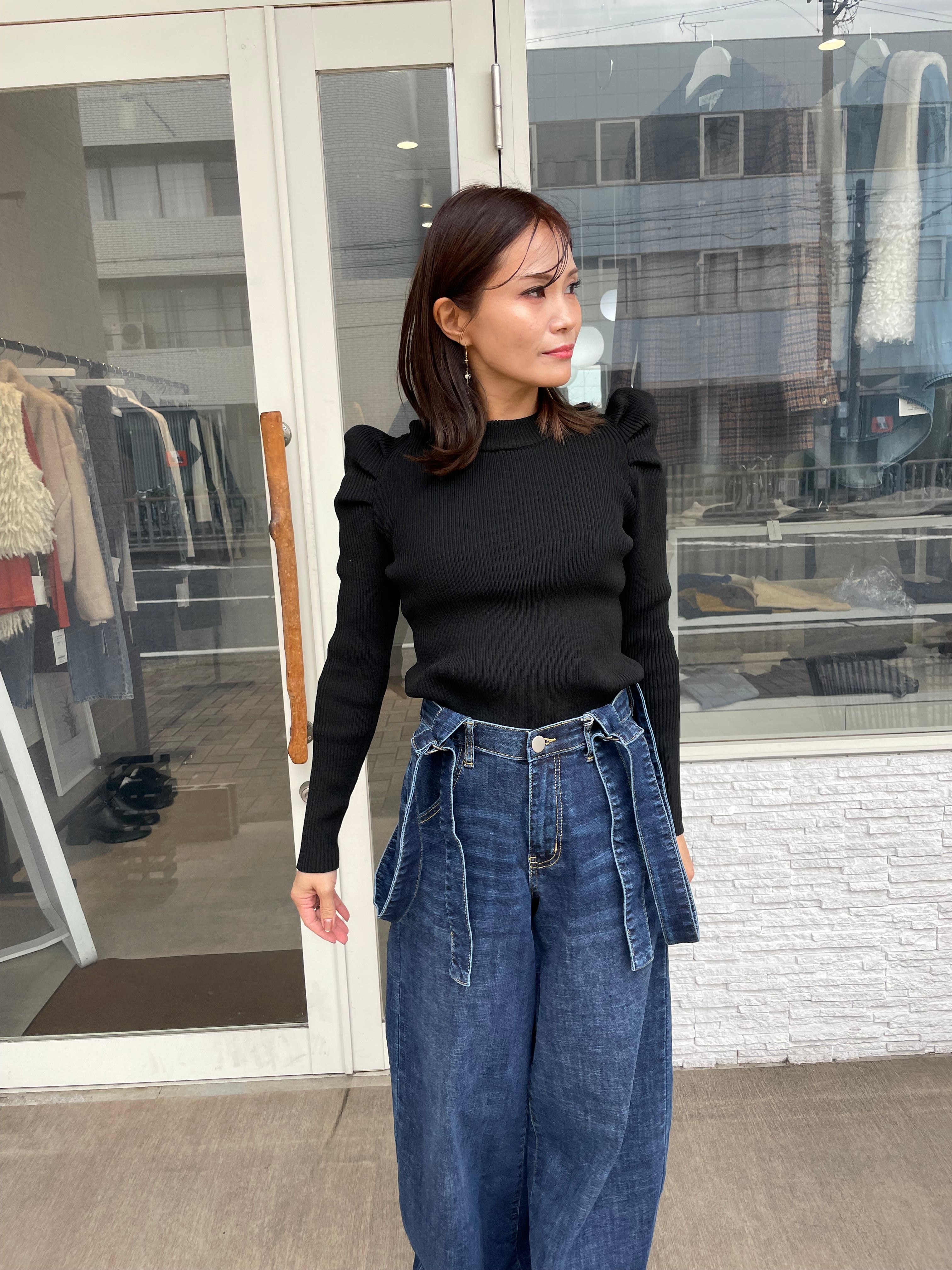 w272.パワショルニット×. パワショルハイネックニット | ニット | NOELA OFFICIAL WEB STORE