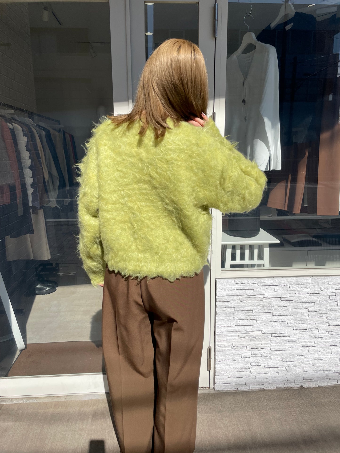 シャギーニットプルオーバー