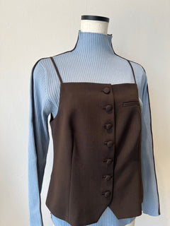 サイドラインタートルニット