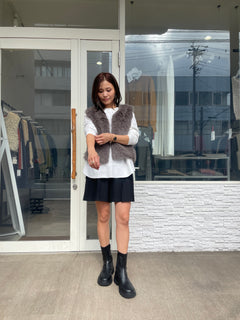 トラックソールショートブーツ