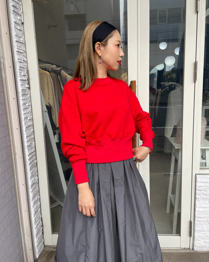 ボンバーヒートクロップドプルオーバー