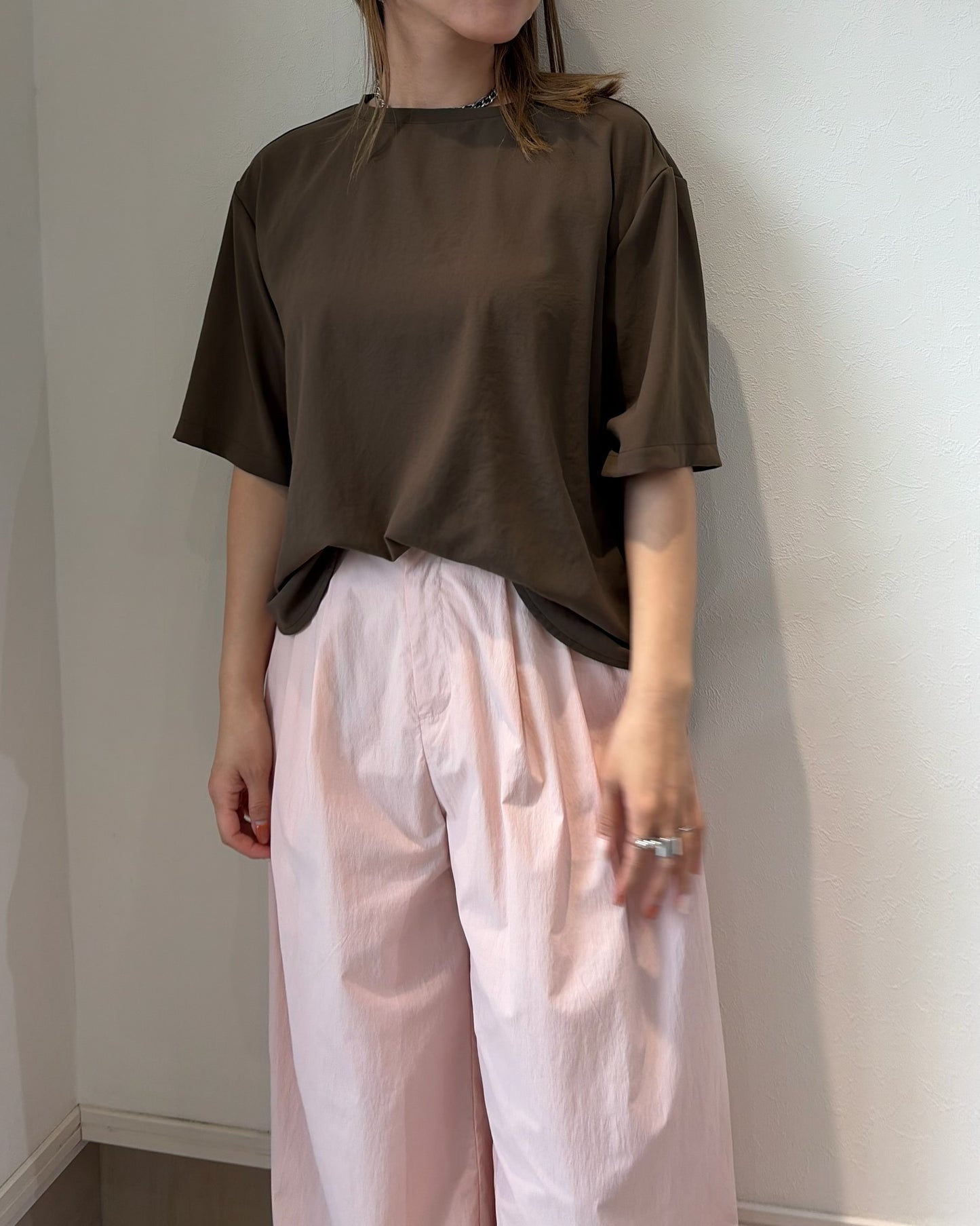 ストレッチシフォンブラウス