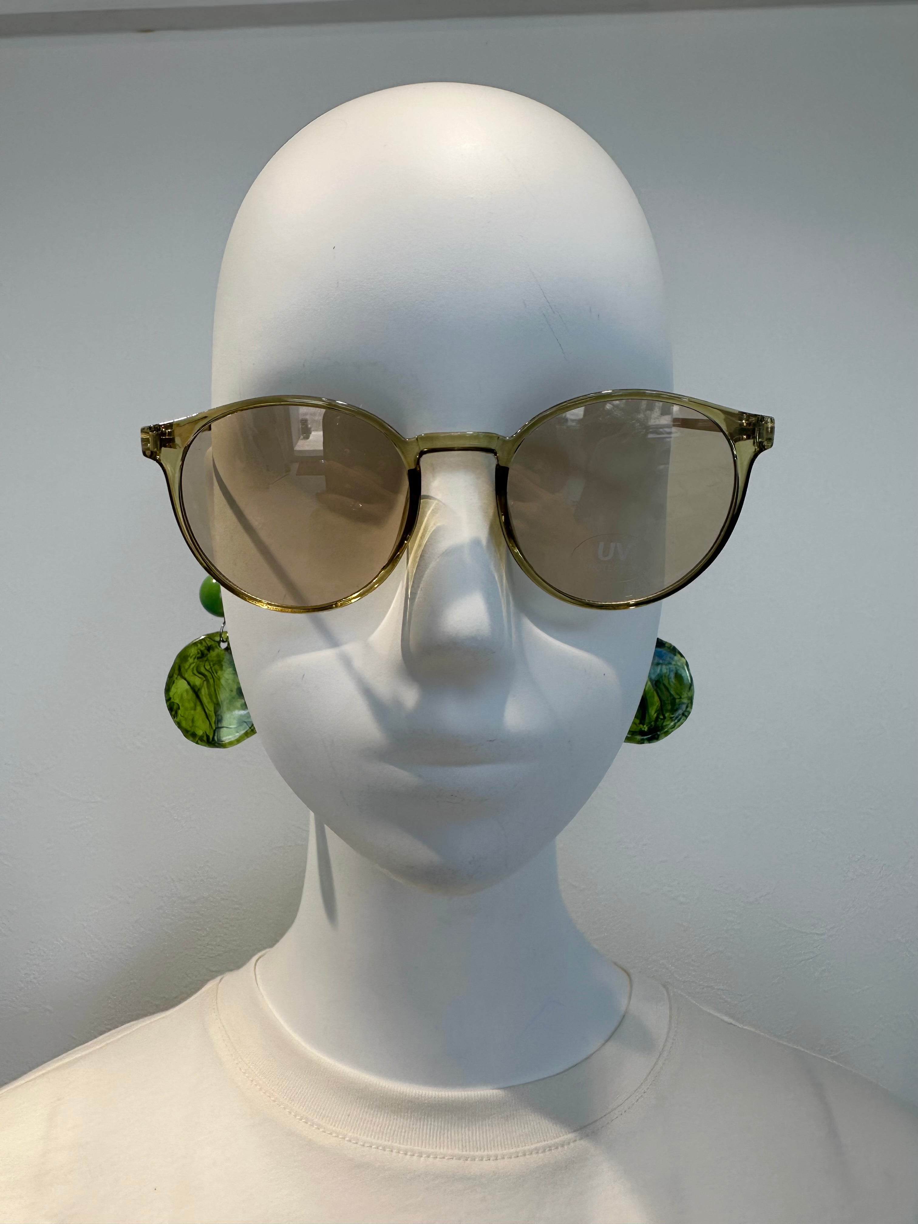 BLANC.. B0013 度なし サングラス ボストン グリーンレンズ B0013 - CHAMPAGNE / M.GRN – BLANC..ONLINE STORE